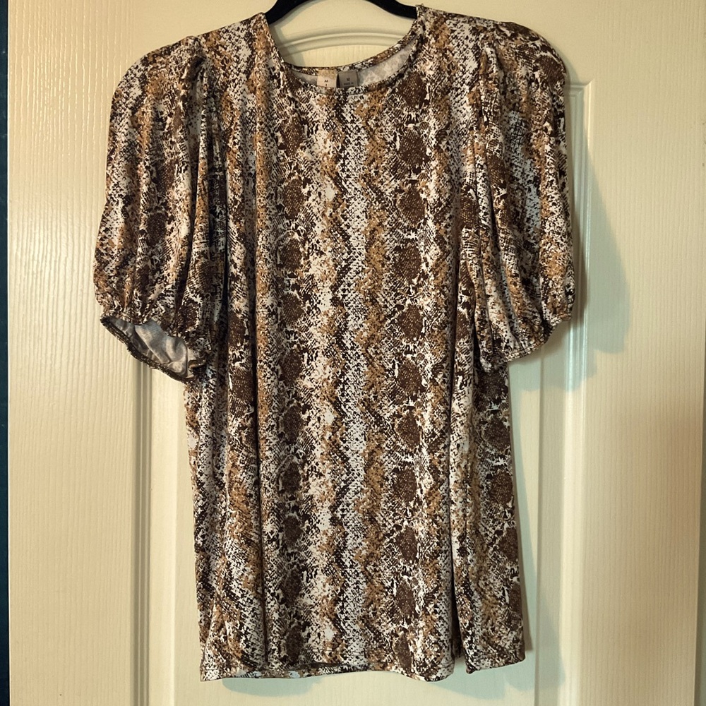 Snake print blouse